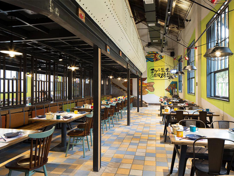 杭州游戲人生烤魚店裝修設計案例